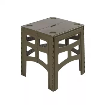 Table de camping pliable KEEEPER Timo M, olive, aluminium, charge 80 kg, 46,5x44,5x55 cm