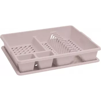 Égouttoir à vaisselle effet rotin Curver 45x38x8,8 cm beige