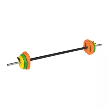 Ensemble de barre en fonte REBEL ACTIVE 20 kg avec barre 140 cm
