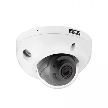 Caméra IP dôme extérieure BCS 8MP avec analyse IA, objectif fixe 2,8mm, IR 30m, IP67, IK10, PoE BCS-P-DMIP28FSR3L3-Ai2