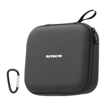 Étui en cuir Sunnylife NE2-B122-D avec poche en filet pour DJI Neo 2, noir