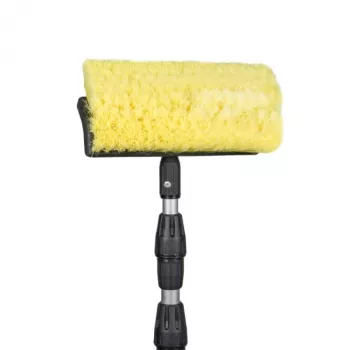 Tête de brosse à récurer Bradas ESQ2356 avec soies PP dures pour nettoyage intensif, vert/noir, manche à visser