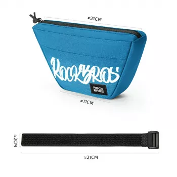 Sacoche de guidon trapézoïdale Rockbros G011 Flash Journey 0,7 L bleu