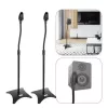 DNA SS 1 SET – Paire de pieds d'enceinte en acier, hauteur réglable 800-1300 mm, charge 30 kg, pliables, noirs