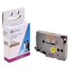 Ruban d'étiquetage satiné G&G compatible avec Brother TZe-R831, or sur noir, 12mm x 4m