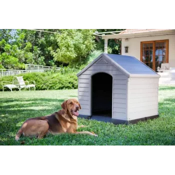 Niche pour chien CURVER 95x99x99 cm grise