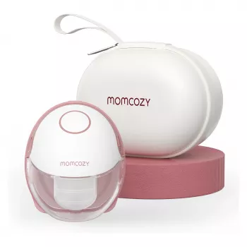 Momcozy - Tire-lait mains libres M6 - rouge