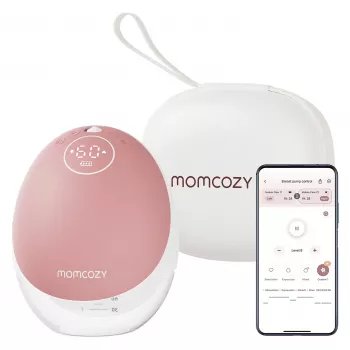 Momcozy - Tire-lait mains libres M9 - rouge