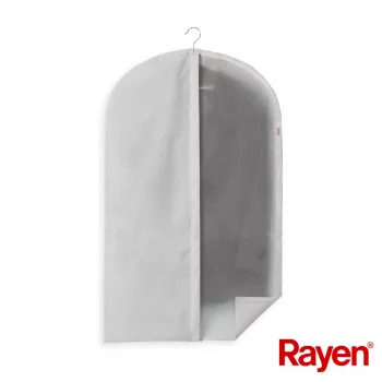Housse de vêtements S Premium RAYEN grise 60x100 cm