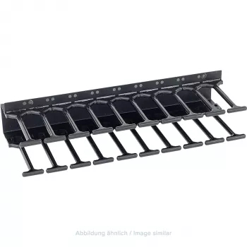 TRITON RAB-VP-H10-X1 panneau vertical de gestion des câbles 10U, peigne à double rangée, noir