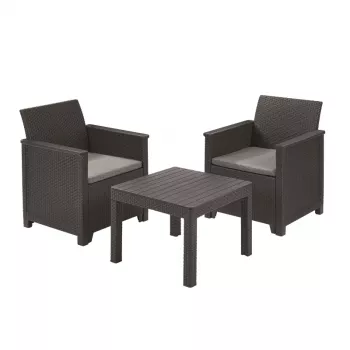 Ensemble de mobilier de jardin KETER Elodie Balcony Set avec table Classic gris