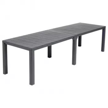 Table de jardin KETER Julie Double Table (2 configurations) grise