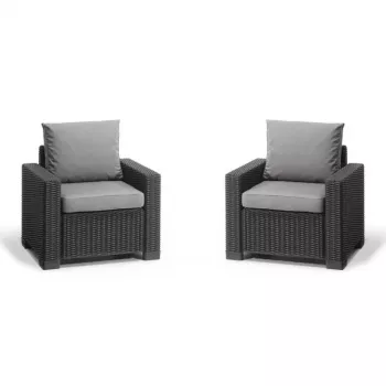 KETER Garden chairs 2pcs. California grey