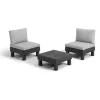 Ensemble de mobilier de jardin KETER Elements Balcony Set gris/gris clair