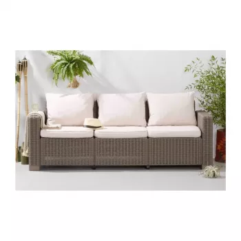 KETER Garden sofa California 3 Seater Sofa beige