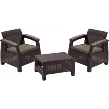 Ensemble de mobilier de jardin KETER Corfu Weekend marron