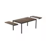 Table de jardin extensible KETER Deco Porto Nova Extendable 200-280 noyer/noir