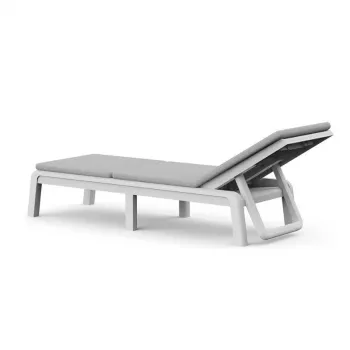 Bain de soleil KETER Atlas avec coussin gris clair