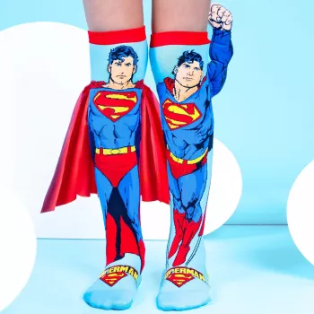 Chaussettes hautes enfant MADMIA Superman cape bras 3D DC Comics / MS001