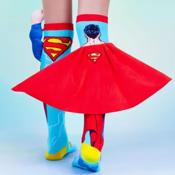 Chaussettes hautes enfant MADMIA Superman cape bras 3D DC Comics / MS001