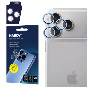 Protection d'objectif 3MK PROTECTION HARDY Lens Protection Pro pour Apple iPhone 18 Pro / 18 Pro Max, bleu clair
