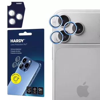 Protection d'objectif 3MK PROTECTION HARDY Lens Protection Pro pour Apple iPhone 18 Pro / 18 Pro Max, bleu clair