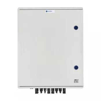 Tableau électrique DC/AC PV EMITER EM-1096_DCAC, IP66 hermétique, parafoudre Dehn type 1+2, 6 MPPT, 100 A triphasé