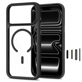TECH-PROTECT MAGONE MAGSAFE CC + GLASS 2-PACK IPHONE 17 PRO / 18 PRO noir/transparent