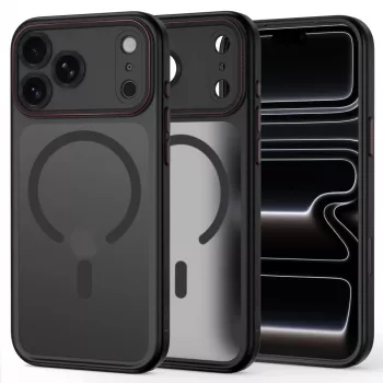 TECH-PROTECT MAGCAM MAGSAFE IPHONE 17 PRO MAX / 18 PRO MAX NOIR MAT/ROUGE