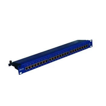 Panneau de brassage EMITERNET 19 inch 24xRJ45 STP CAT.5E (1U) bleu DCN/PPFA674BKS248C5E