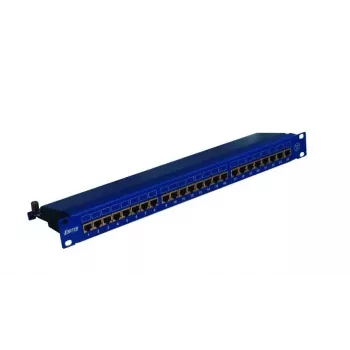 Panneau EMITERNET 19 inch 24xRJ45 STP cat.6 (1U) avec guide-câbles, bleu DCN/PPFA674EKS248C6
