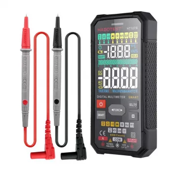 Multimètre universel numérique Habotest HT127B True RMS 6000 counts à calibrage automatique avec NCV et température