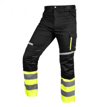 Pantalon de signalisation NEO TOOLS 81-795-S, noir/jaune, taille S