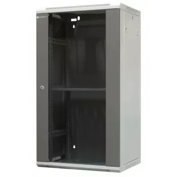 Armoire rack murale EMITER EM/AP6422 22U 600x450x1083mm avec porte avant vitrée