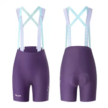 Cuissard cycliste femme Rockbros YDDK017-1 TVI avec bretelles et rembourrage L – violet