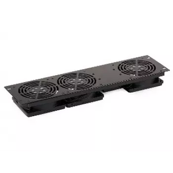 Panneau de ventilation 19 inch 1U pour rack SIGNAL A19-3W avec 3 ventilateurs, 230 V, noir