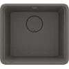 Évier de cuisine composite granit DEANTE ZKM_T10A 1 bac avec égouttoir, graphite