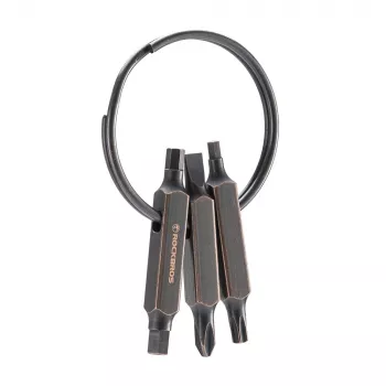 Multitool Rockbros VK-ARCO3 ROAD TO SKY porte-clés 6 en 1 - marron