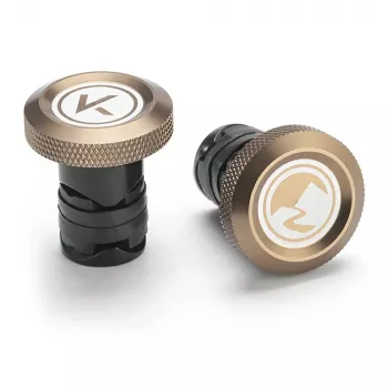 Embouts de guidon Rockbros VK-KB10 ROAD TO SKY en aluminium - marron