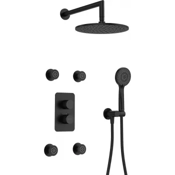 Ensemble de douche encastré thermostatique DEANTE avec BOX - avec pommeau de douche