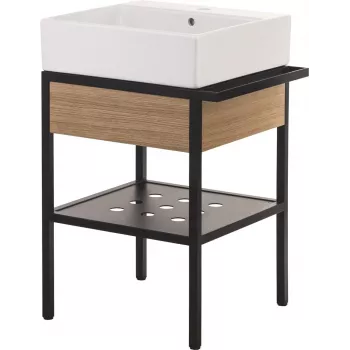 Meuble de salle de bain sur pied DEANTE avec vasque et tiroir - 56,5 x 50 cm