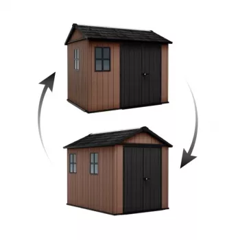 KETER Abri de jardin Newton Plus 9x7.5 marron