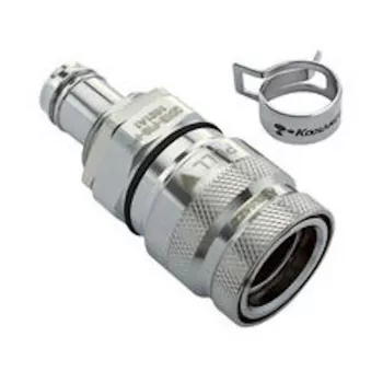 Koolance QDT3 raccord rapide Viton, femelle, traversée de panneau - 10 mm ID (3/8 inch)