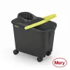 Seau MERY 14 L avec roues à clipser gris