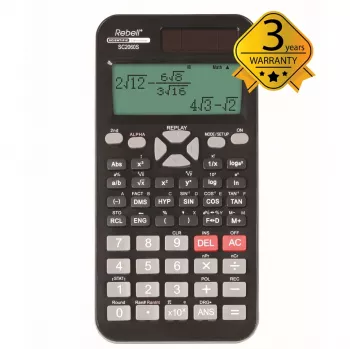 Calculatrice scientifique Rebell SC2060S, écran à matrice de points, 252 fonctions