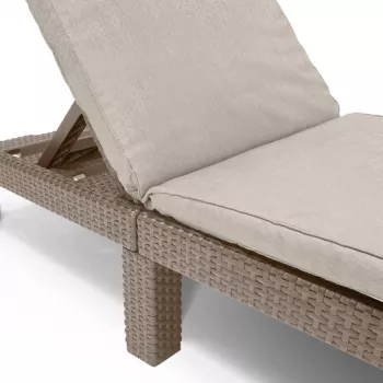 Bain de soleil KETER Jaipur avec coussin beige