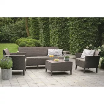 Ensemble de meubles de jardin KETER Salemo 3 Seater Set beige