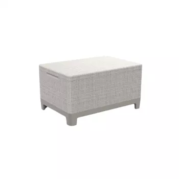 Table de jardin/coffre de rangement KETER Scandi Storage Table gris galet/beige clair