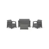 Ensemble de salon de jardin KETER Scandi Linea 2 places, gris