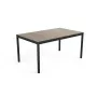 Table de jardin KETER Deco Porto Nova 160, aspect bois de frêne/noir